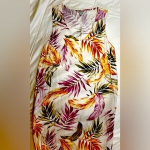 Flower print sleeveless dress Size M